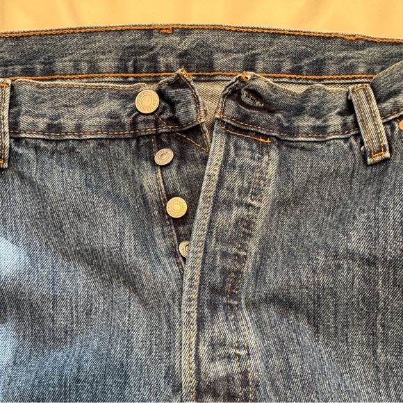 Levi's Other - Levi's 501 Red Tag Button Up Fly Classic Blue Denim Jean 40 x 29